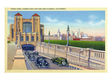 Alameda, California - View of the Posey Tube Connecting City with Oakland Prints by Lantern Press 