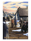 Williamsburg, Virginia - Colonial Scene Prints by Lantern Press 