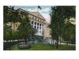 Battle Creek, Michigan - Sanitarium Front Entrance Scene Prints by Lantern Press 