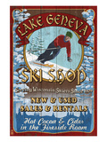 Lake Geneva, Wisconsin - Ski Shop Prints by Lantern Press 
