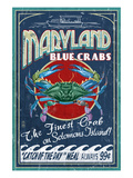 Blue Crabs - Solomons Island, Maryland Print by Lantern Press 