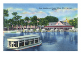Silver Springs, Florida - Boat Landing Scene Posters by Lantern Press 
