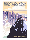 The Sharkstooth - Rocky Mountain National Park Prints by Lantern Press 