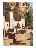 Mesa Verde National Park, Colorado - Cliff Palace Art by Lantern Press 