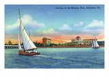 Bradenton, Florida - Sailboat on Manatee River Posters by Lantern Press 