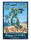 Laguna Beach, California - Atlantean Invaders Posters by Lantern Press 