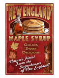 New England - Syrup Posters by Lantern Press 