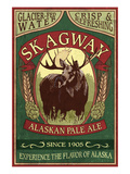 Skagway, Alaska - Moose Ale Affiches par Lantern Press 