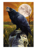 Raven and Skull Posters by Lantern Press 