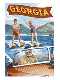 Georgia - Water Skiing Scene Posters by Lantern Press 