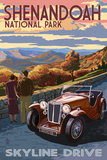 Shenandoah National Park, Virginia - Skyline Drive Poster by Lantern Press 