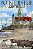 Point Betsie Lighthouse, Michigan Prints by Lantern Press 
