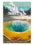 Morning Glory Pool - Yellowstone National Park Prints by Lantern Press 