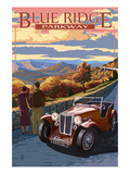 Viaduct Scene at Sunset - Blue Ridge Parkway Posters by Lantern Press 