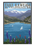 Lake Kaweah, California Posters by Lantern Press 
