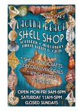 Laguna Beach, California - Shell Shop Prints by Lantern Press 