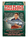 Pike Place Market - Seattle, Washington Prints by Lantern Press 
