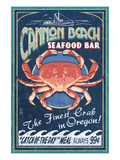 Cannon Beach, Oregon - Dungeness Crab Prints by Lantern Press 