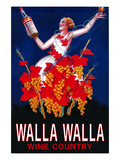 Woman with Bottle - Walla Walla, Washington Prints by Lantern Press 