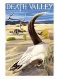 Cow Skull - Death Valley National Park Prints by Lantern Press 
