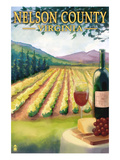 Nelson County, Virginia - Vineyard Scene Posters by Lantern Press 
