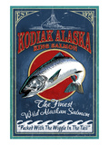 Kodiak, Alaska - King Salmon Print by Lantern Press 