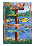 North Augusta, South Carolina - Sign Destinations Prints by Lantern Press 