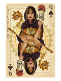 Las Vegas, Nevada - Queen of Spades Posters by Lantern Press 