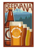 Beervana - Hood River, Oregon Prints by Lantern Press 