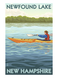 Newfound Lake, New Hampshire - Kayak Scene Posters by Lantern Press 
