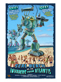 Seal Beach, California - Atlantean Invaders Prints by Lantern Press 