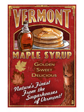 Vermont - Maple Syrup Láminas por Lantern Press Vermont - Maple Syrup Láminas por Lantern Press