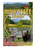 Hiawassee, Georgia - Montage Scenes Posters by Lantern Press 