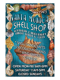 Santa Monica, California - Shell Shop Prints by Lantern Press 