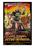 Las Vegas vs. The Astro-Invaders Prints by Lantern Press 