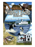 Whidbey Island, Washington - Scenes Posters by Lantern Press 
