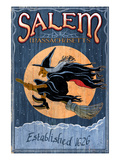Salem, Massachusetts - Witch Posters by Lantern Press 