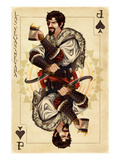 Las Vegas, Nevada - One Eyed Jack Prints by Lantern Press 
