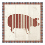 Americana Pig Giclee Print by Sarah Adams