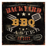 Backyard BBQ Giclee Print by Pela Studio