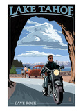 Lake Tahoe, California - Motorcycle Scene Posters by Lantern Press 