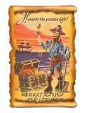 Bohicket Marina, South Carolina - Pirate Plunder Art by Lantern Press 