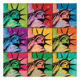 Pop Liberty Giclee Print by Ben Richard