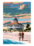 Boca Grande, Florida - Lighthouse Poster by Lantern Press 