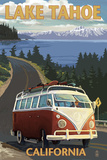 Lake Tahoe, California - VW Coastal Drive Prints by Lantern Press 