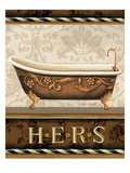 Bourgoisie Bath II Giclee Print by Lisa Audit