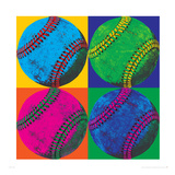 Balll Four-Baseball Giclee Print by Wild Apple Portfolio