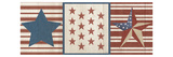 Americana Stars and Stripes II Giclee Print by Sarah Adams