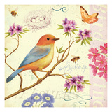 Birds and Bees II Giclee Print by Daphne Brissonnet