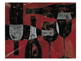 Wine Selection III Red Giclee Print by Daphne Brissonnet